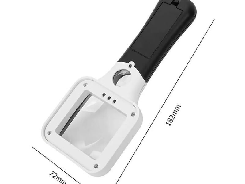 lupa de mano led 5x y 45x cod6018