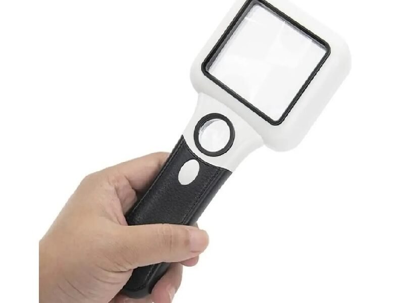 lupa de mano led 5x y 45x cod6018