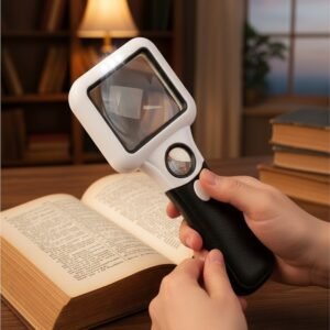 lupa de mano led 5x y 45x cod6018